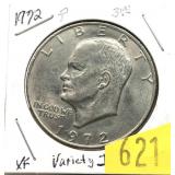 1972 Eisenhower dollar