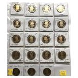 x19- Presidential dollars, Proof, mixed dates -x19