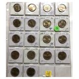 x18- Sacagawea dollars, Unc., mixed dates x-18