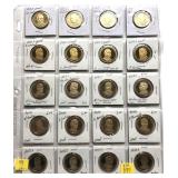 x20- Presidential dollars, Proof, mixed dates -x20