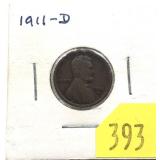 1911-D Lincoln cent