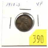 1910-S Lincoln cent