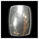 Sterling silver simple wide band ring, size 6,