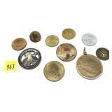 Lot, tokens, 10 pcs.