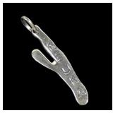 Sterling silver Keuka Lake charm/pendant, new