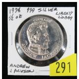 1994 .999 Silver 1/2 oz. Andrew Jackson round
