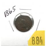 1865 Indian Head cent