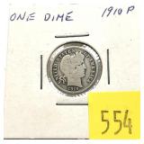 1910 Barber dime