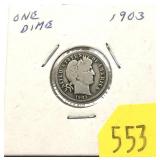 1903 Barber dime