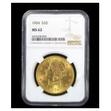 1904 $20 Gold Liberty Double Eagle NGC slab