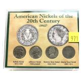 Nickel set with silver