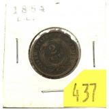 1864 2-cent piece