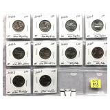 x10- 2022 Washington quarters -x10 quarters-