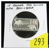 MPM .999 Fine Silver 10 gram bar
