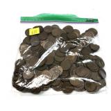 Lot, wheat cents, 250 pcs.