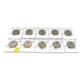 x10- 1979-S Susan B. Anthony dollars, Unc. -x10