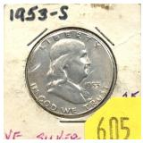1953-S half dollar