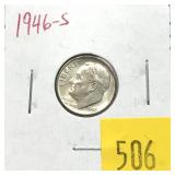 1946-S Roosevelt dime