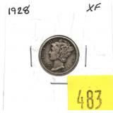 1928 Mercury dime