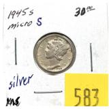 1945-S Mercury dime