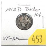 1912-D Barber dime
