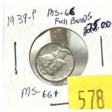 1939 Mercury dime