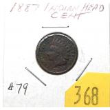 1887 Indian Head cent