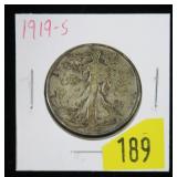 1919-S Walking Liberty half dollar