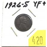 1926-S Lincoln cent