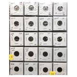 Lot, Roosevelt dimes: 1965-2022-D, 113 pcs.