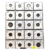 x31- Dimes, mixed dates, 90% silver -x31 dimes