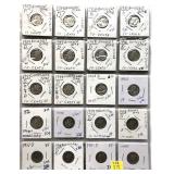 x28- Dimes, mixed dates, 90% silver -x28 dimes