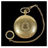 Colibri quartz Hunter case pocket watch with