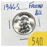 1946-S Washington quarter, Unc.