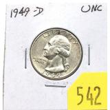 1949-D Washington quarter