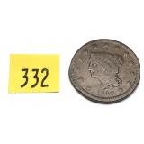 1840 Large cent