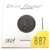 1864 Civil war token
