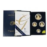 2004-W American Eagle Gold Proof 4-pc. coin set:
