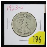 1923-S Walking Liberty half dollar