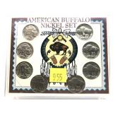 Buffalo nickel set, 8 pcs.