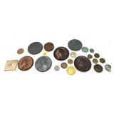 Lot, misc. tokens, 22 pcs.