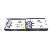 x2- 2002 Proof sets -x2 sets -Sold by the piece,