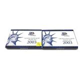 x2- 2003 Proof sets -x2 sets -Sold by the piece,