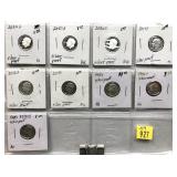 x9- Silver Proof dimes: 1994-S-2022-S -x9dimes-
