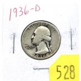 1936-D Washington quarter