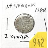 1788 Netherlands 2 stuivers