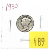1930 Mercury dime
