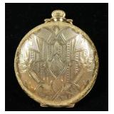 Waltham Model 1907 15-jewel 0 size Hunter Case