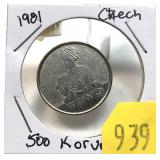 1981 Czech 500 korum