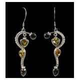 Sajen sterling silver shepherd hook earrings